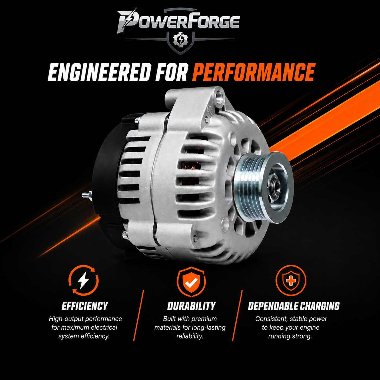 12V 145A Alternator fits GMC Sierra Chevrolet Silverado 1500 8237N