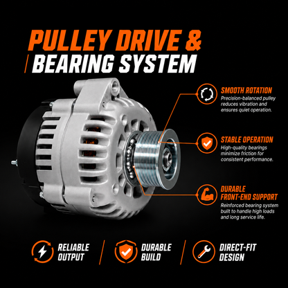 12V 145A Alternator fits GMC Sierra Chevrolet Silverado 1500 8237N
