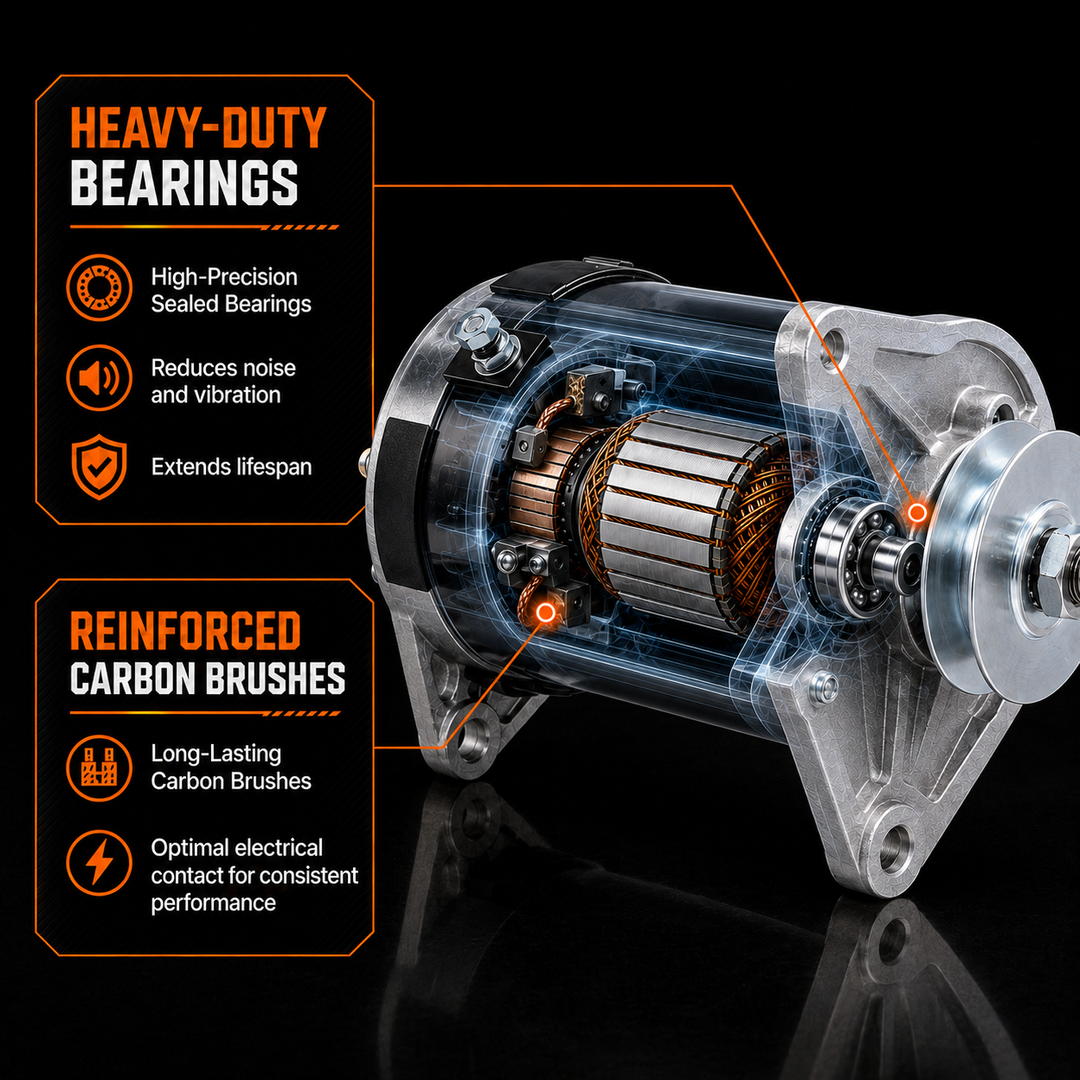 Heavy-Duty Bearings | Reinforced Carbon Brushes