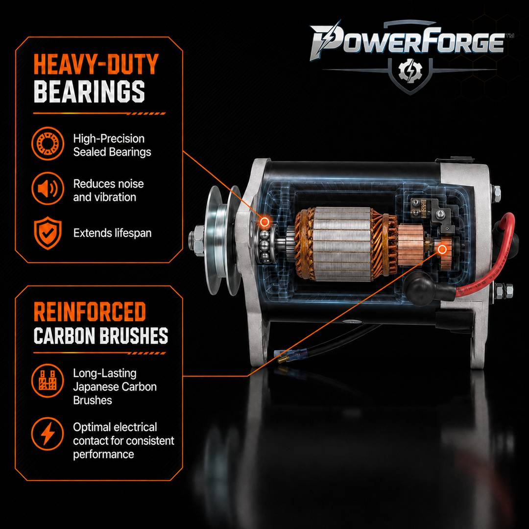 Heavy-Duty Bearings | Reinforced Carbon Brushes