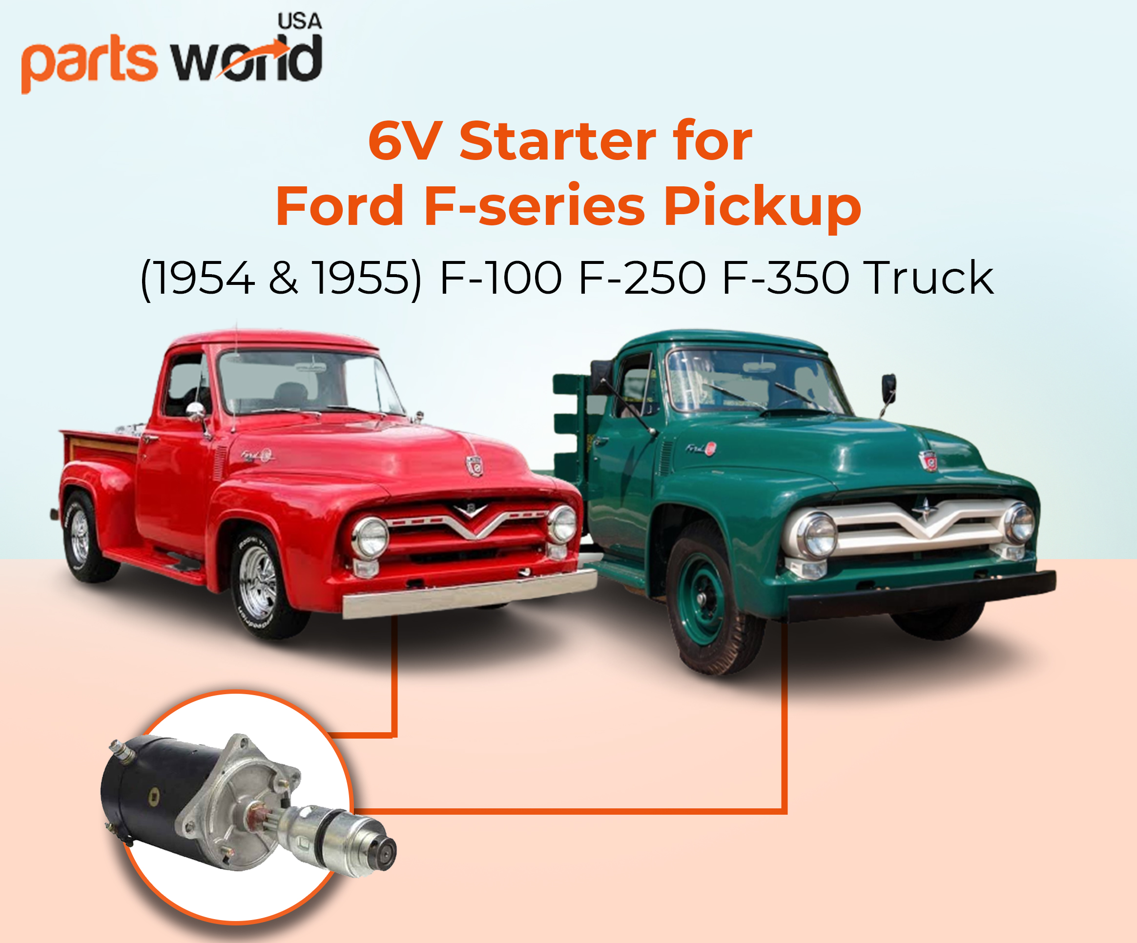 Starter for Ford Car & Truck Older Mobiles 1940-1950 7HA-11002; 410-14060 