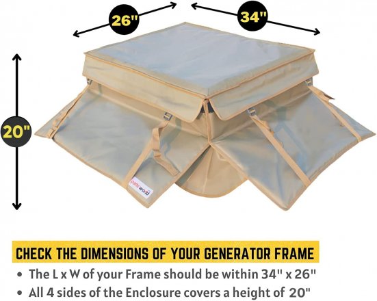 Portable Generator Tent Running Cover